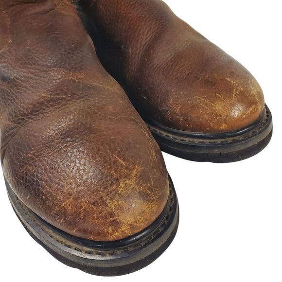 JUSTIN Boots SCREWDRIVER Mens Size 10.5 Brown Leather Mid-Calf Workwear WK4905 main image 6